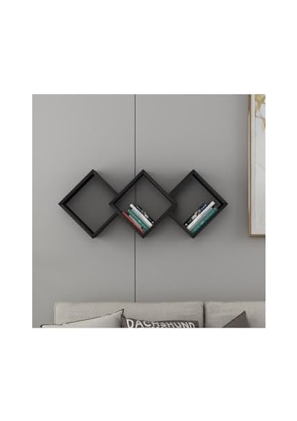 Duvar Rafı Ahşap Siyah modelleri