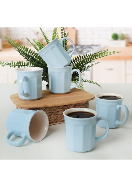 Mavi/krem Kupa 9 cm 6 Adet 405/030