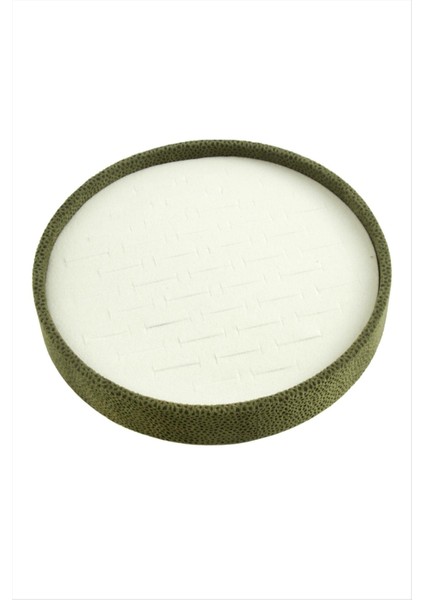Yuvarlak Ahşap Anfora Kumaş Yüzüklük 20 cm
