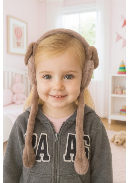 Kız Çocuk Hareketli Peluş Kulaklık Kışlık Kulaklar Havaya Kalkıyor Basınca fırsatları