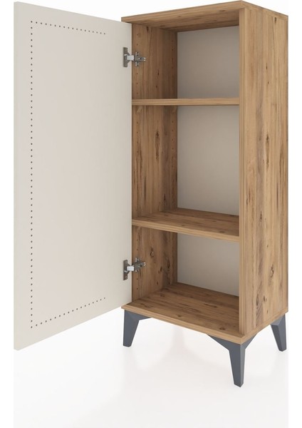 Arges Komodin 2 Raflı Tek Kapaklı 44X30X106 Çam-Aytaşı fırsatları