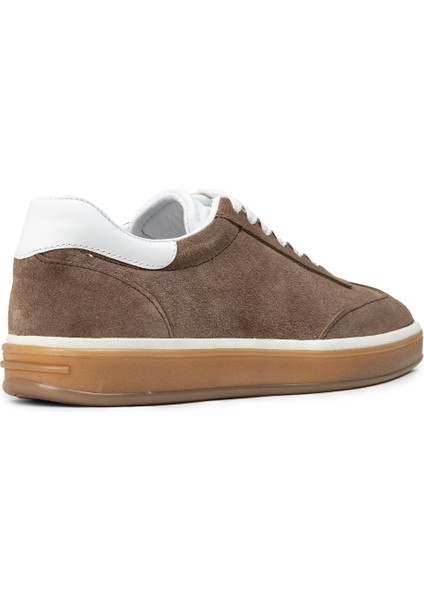 Erkek Hakiki Süet Vizon Renk Sneakers - 01997MVZNC01 fiyatları