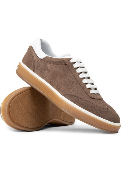 Erkek Hakiki Süet Vizon Renk Sneakers - 01997MVZNC01 modelleri