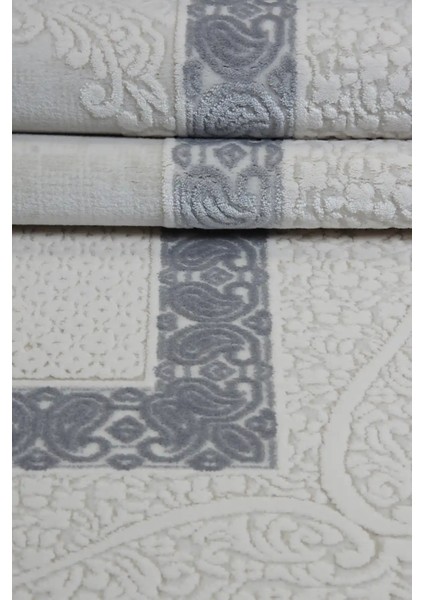 Recas Çerçeveli Krem Akrilik Makine Halısı indirimleri