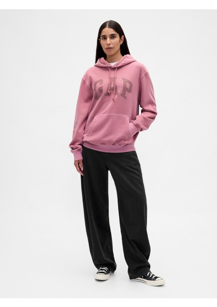 Erkek Açık Pembe Vintagesoft Arch Gap Logo Sweatshirt fırsatları