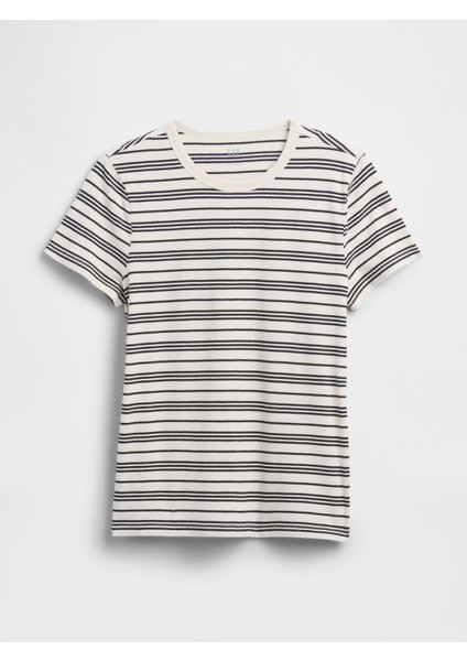 Kadın Kırık Beyaz Crew T-Shirt fiyatları