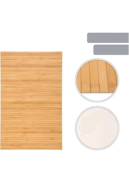 Kahverengi, Su Geçirmez, Çok Amaçlı Kaymaz Banyo Paspası 50X120 cm fiyatları