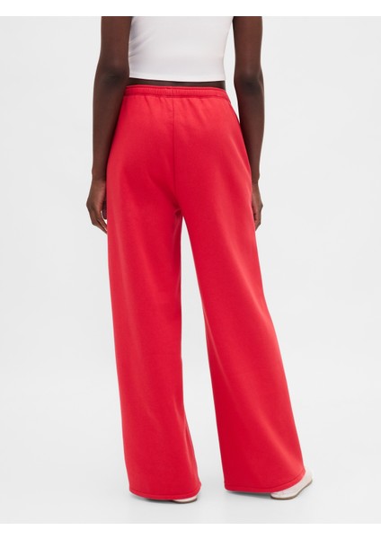 Kadın Kırmızı Vintagesoft Baggy Wide-Leg Eşofman Altı fırsatları