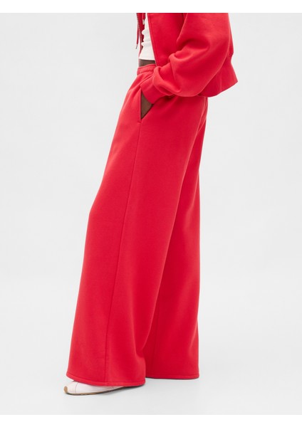 Kadın Kırmızı Vintagesoft Baggy Wide-Leg Eşofman Altı indirimleri
