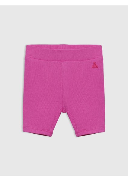 Kız Bebek Koyu Pembe Mix & Match Biker Şort