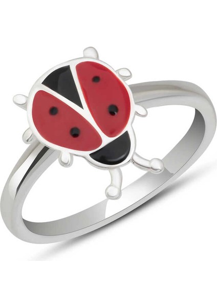 Gümüş Uğur Böceği Çocuk Kız Yüzük fiyatları
