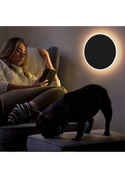 Geldi Dekoratif LED Işık Dokunmatik Renk Geçişli Duvar Aydınlatma 6W 14CM Luna Hero LED Üç Renk Işık