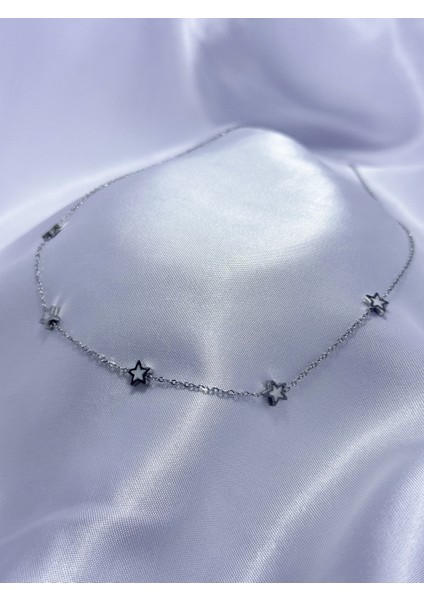 Işıltılı Beyaz Yıldız Kolye indirimleri