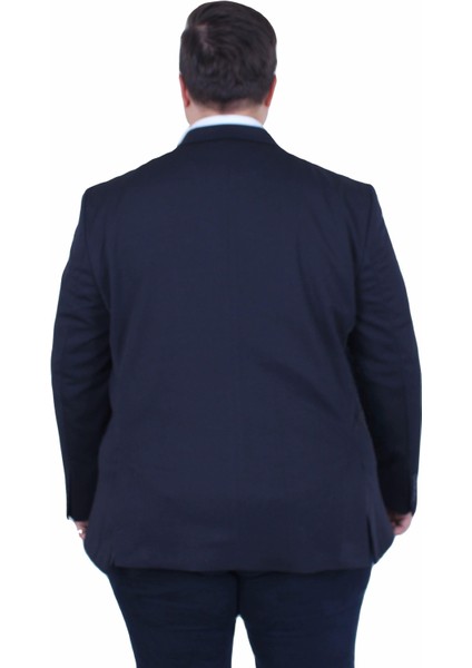 Mocgrande Erkek Büyük Beden 4 Drop Blazer Zaha Ceket 500603 Lacıvert fırsatları
