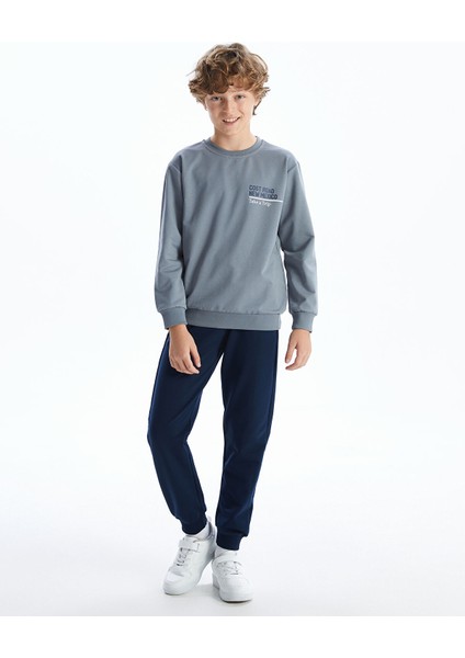 Yeni Sezon Bisiklet Yaka Baskılı Erkek Çocuk Sweatshirt fiyatları