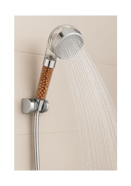 Mineral Taşlı Filtreli El Tipi Duş Başlığı – Yüksek Basınçlı Su Akışı, Cilt Dostu, Su Tasarruflu modelleri