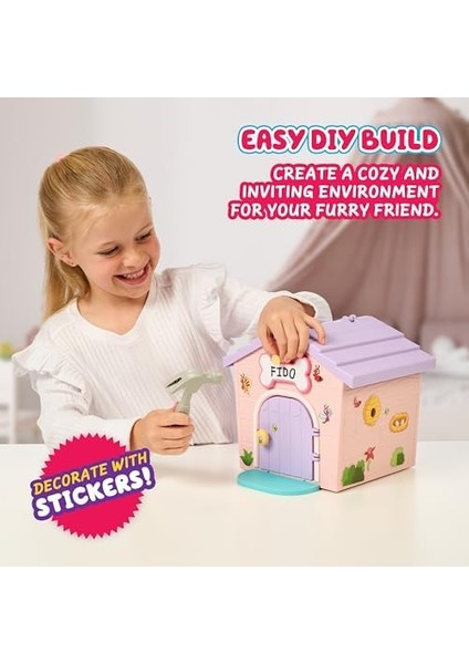Live Pets My Puppy&apos;s Minis - Pink & Purple | Peluş Oyuncak ve Köpek Kulübesi Oyun Seti. Yavru Köpeğinizin Evini Yapın, Yavru Köpeğinize Isim Verin ve Sürpriz! Köpek Görünür! fiyatları