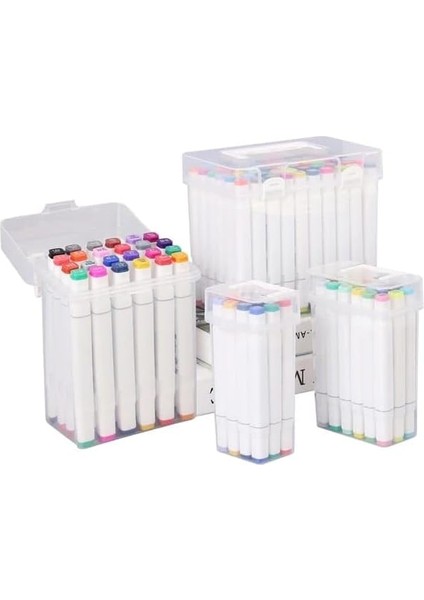 Çift Taraflı Marker Seti, Profesyonel Kutulu Keçeli Seti, Çeşitli Renklerde Markerlar, Sanatçılar ve Tasarımcılar Için Ideal (36 Parça) fiyatları