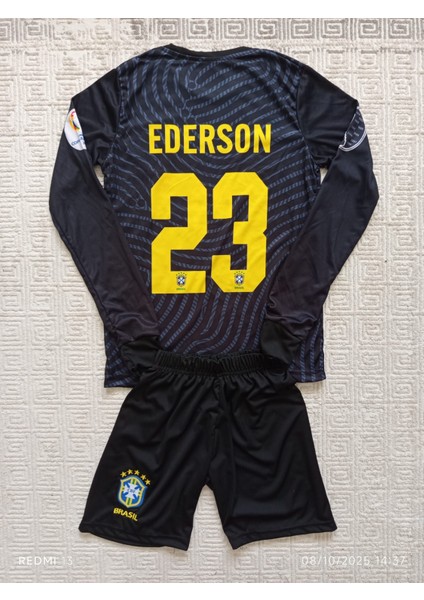 Özel Tasarım Uzun Kollu Çocuk Kaleci Forması Ederson