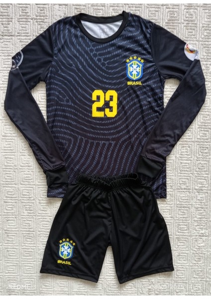 Özel Tasarım Uzun Kollu Çocuk Kaleci Forması Ederson fiyatları