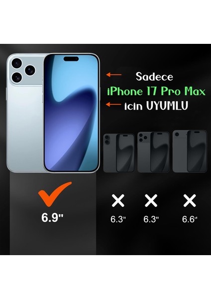 iPhone 17 Pro Max Uyumlu Temperli Ekran Koruyucu Çizilmeye ve Darbeye Dayanıklı Cam Koruyucu fiyatları