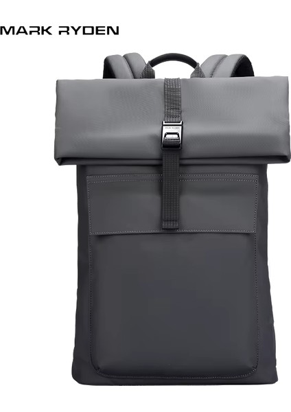 MR9366 15.6” Laptop Bölmeli Su Geçirmez Sırt Çantası - Gri (Yurt Dışından)