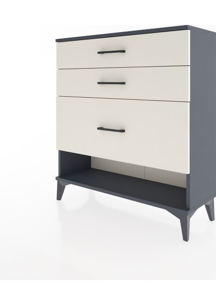 Arges Şifonyer 3 Çekmeceli 88X30X96 Antrasit-Aytaşı modelleri