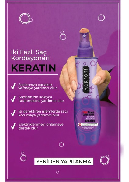Keratin Çift Fazlı Kondisyoner Fön Suyu 240 ml - Mrfs fiyatları