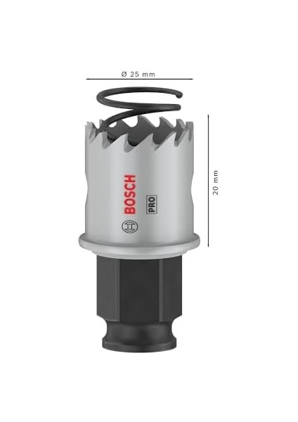 1 x Pro Sheet Metal Power Delik Testeresi (Paslanmaz Çelik Saclar, Çelik Saclar, Ø 25 Mm, Profesyonel Aksesuar Matkap/tornavida Için) fiyatları