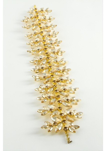 Çiçek Taşlı Saç Aksesuarı