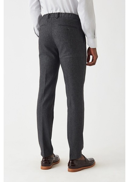 Erkek Lastikli Spor Pantolon Sıyah PNS22K22227_D99