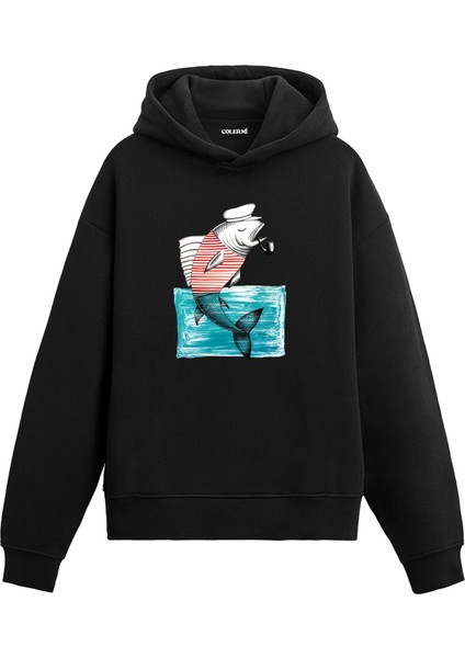 Denizci Balık Tasarım Hoodie