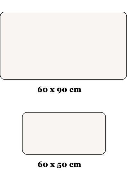 Yıkanabilir Lüx Armoni Kaymaz Taban Toz Leke Tutmaz 2'li Banyo Paspas Seti 60X90,60X50 modelleri
