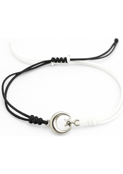 Beşiktaş Ay Yıldız Figürlü Taraftar Makrome Bileklik – El Yapımı Ayarlanabilir fiyatları