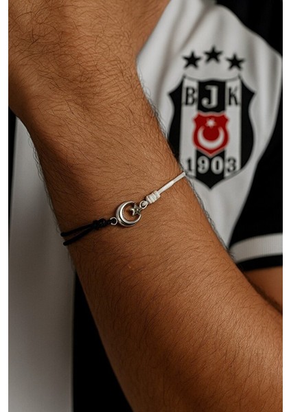 Beşiktaş Ay Yıldız Figürlü Taraftar Makrome Bileklik – El Yapımı Ayarlanabilir fırsatları