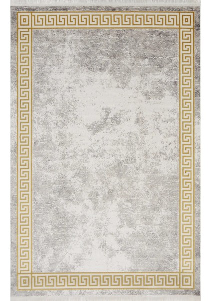Hagley Çerçeveli Gri Akrilik Makine Halısı