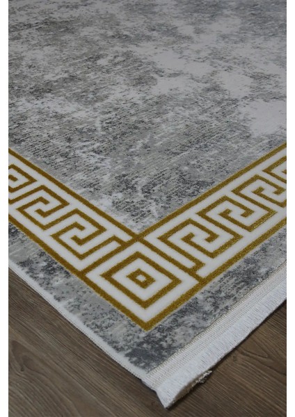 Hagley Çerçeveli Gri Akrilik Makine Halısı fiyatları