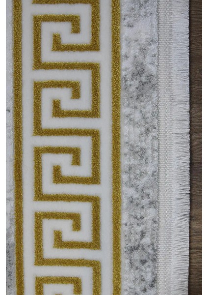 Hagley Çerçeveli Gri Akrilik Makine Halısı modelleri