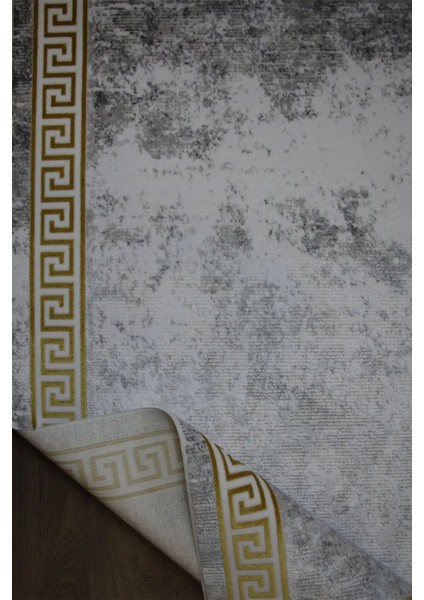 Hagley Çerçeveli Gri Akrilik Makine Halısı fırsatları