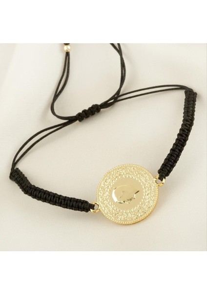 Yarım Altın Örgülü Bileklik