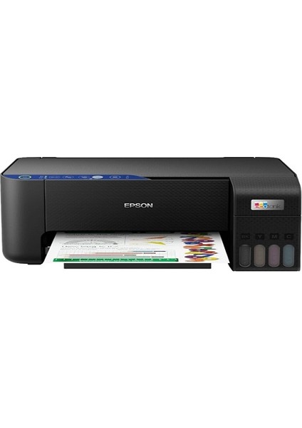Epson Tanklı L3251 Renkli Inkjet Yazıcı A4 Fotokopi Tarayıcı USB 2.0 , Wi-Fi