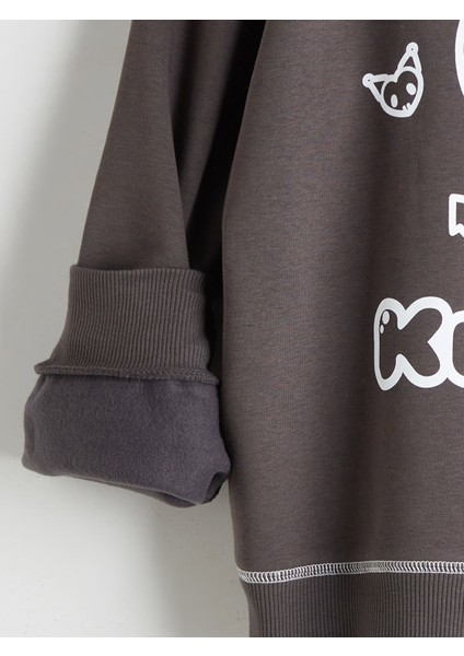 Yeni Sezon Bisiklet Yaka Kuromi Baskılı Kız Çocuk Sweatshirt fırsatları