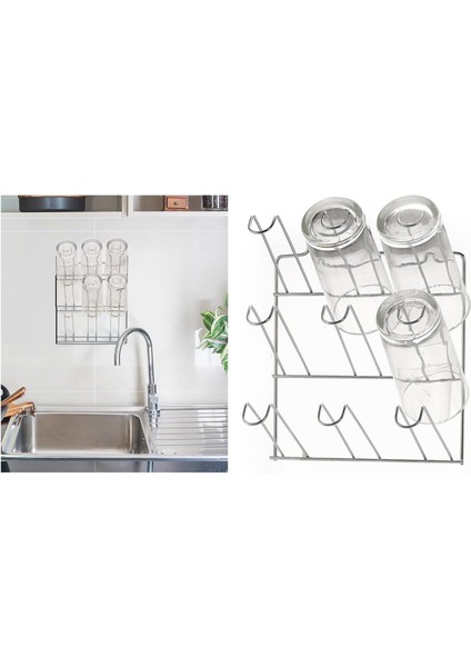 Düzenleyici Askı ve Kurutmalık,bulasıklık Duvar Monte 19X12X24CM