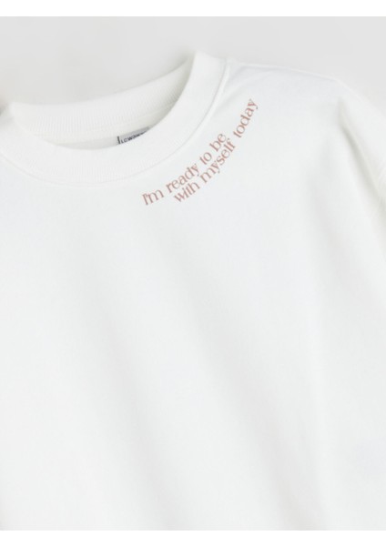 Yeni Sezon Bisiklet Yaka Kız Çocuk Sweatshirt modelleri