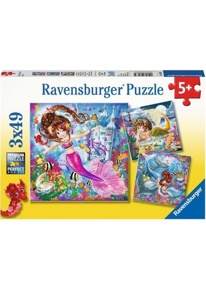 3X49 Parça Yapboz Wd Mermaid
