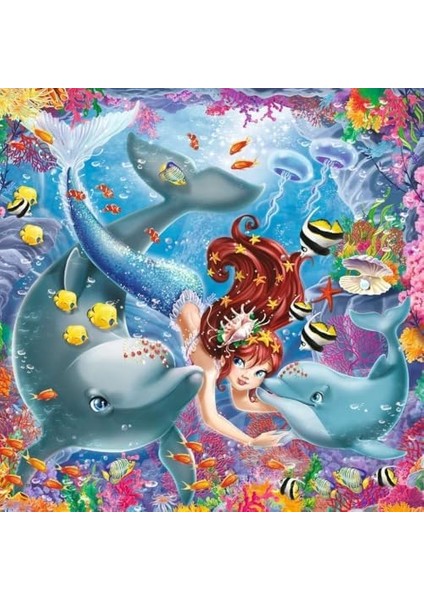 3X49 Parça Yapboz Wd Mermaid modelleri