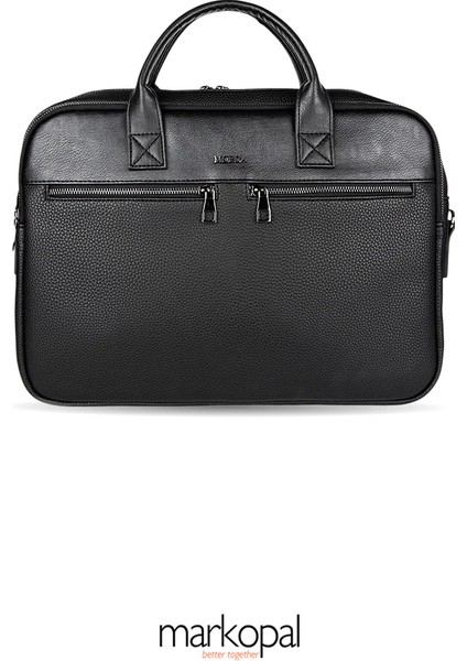 Unisex Evrak & Laptop Çantası, Omuz Askılı, Su Geçirmez Siyah