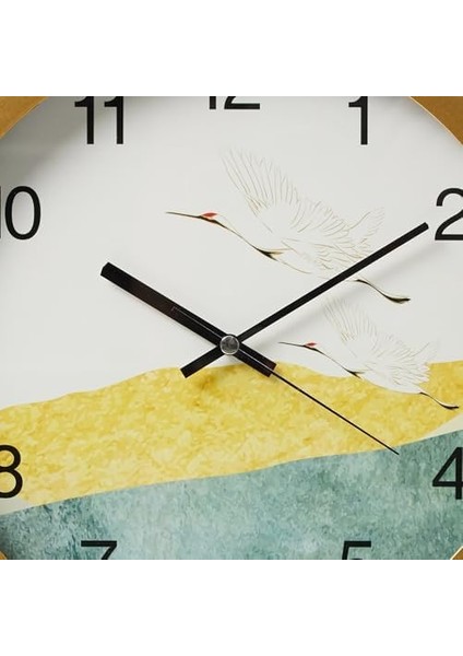 30 cm Gerçek Cam Sessiz Mekanizma Duvar Saati modelleri