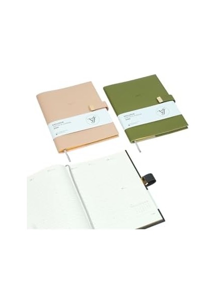 2025 Haftalık Ajanda A4 (19X25CM) Ivory 100GR. Içi Değişebilir modelleri