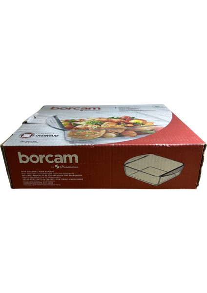 Borcam Küçük Kare Fırın Kabı 1040 cc